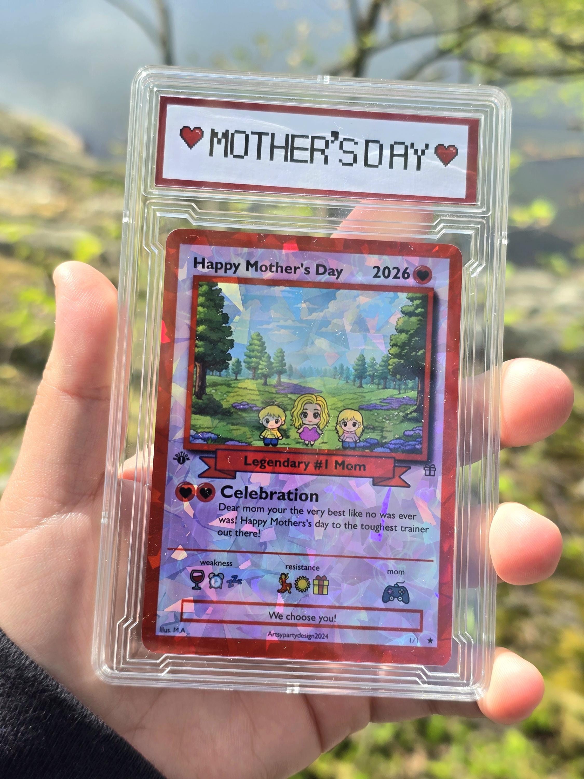 mom pokemon card Bookworm Mama