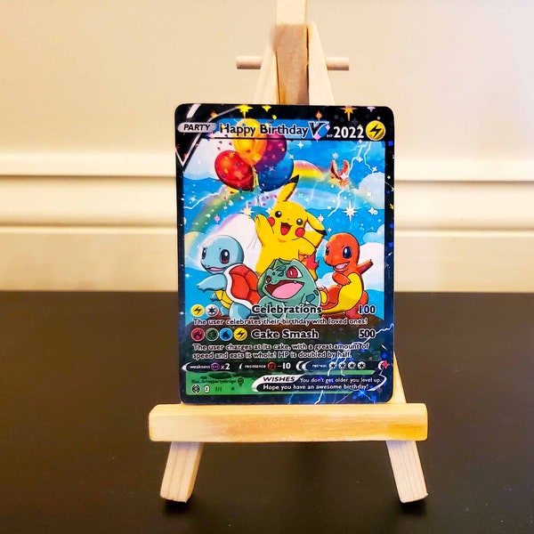 Mini Wooden Easel Stand, Pokemon Card Stand, Pokemon Stand for Card, Pokemon card holder