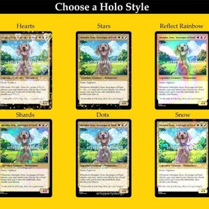 Custom Pokemon Card, Print Your Own Card, Holographic Custom Cards, Proxy Card Print, MTG Print Cards, Print Trading Cards, Print Pokemon image 3