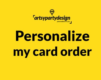 Personalize My Card Order - Add on item only