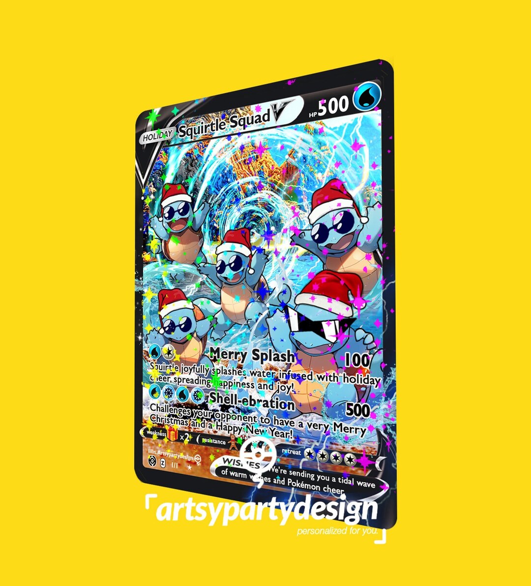 Squirtle Squad Pokemon Card, Squirtle Squad Custom Card, Squirtle