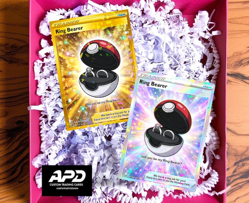 Tarjeta Pokémon para padrinos de boda, tarjeta Pokémon para padrinos de boda, tarjeta Pokémon personalizada, tarjeta "Te elijo" para padrinos de boda, regalo Pokémon para bodas, oficiante imagen 4