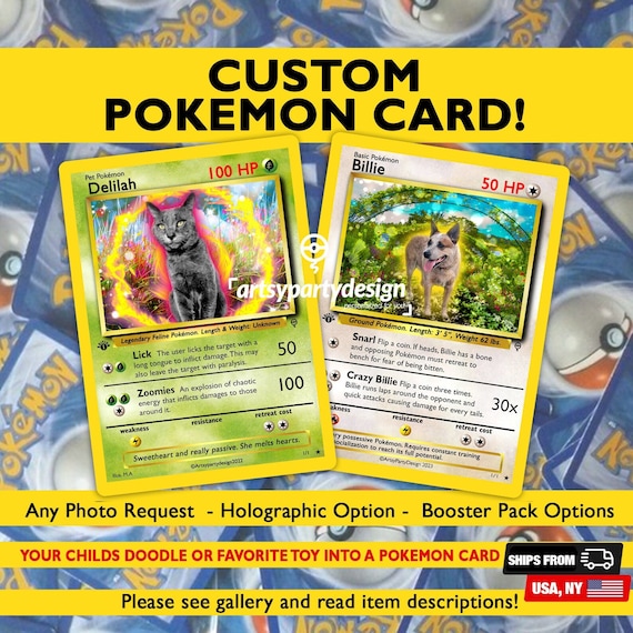Custom Pokemon Card, Pet as Pokemon , Pokemon Party, Pokemon Couples Card, Pokemon Gift, Pokemon Valentine, Pets, People Any Photo - Etsy Custom Pokemon Card, Pet as Pokemon , Pokemon Party, Pokemon Couples Card, Pokemon Gift, Pokemon Valentine, Pets, People Any Photo - Etsy