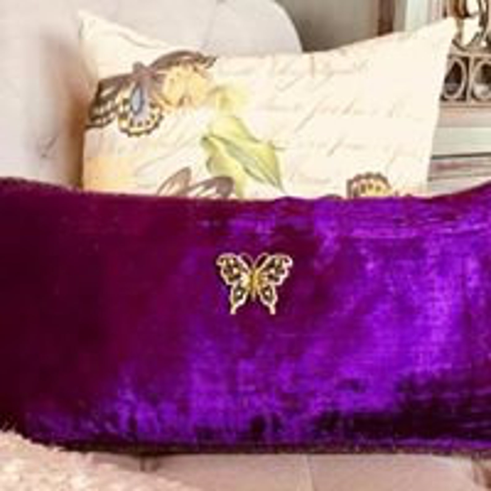 Lavender pillowpurple pillowpurple holiday pillow purple Etsy