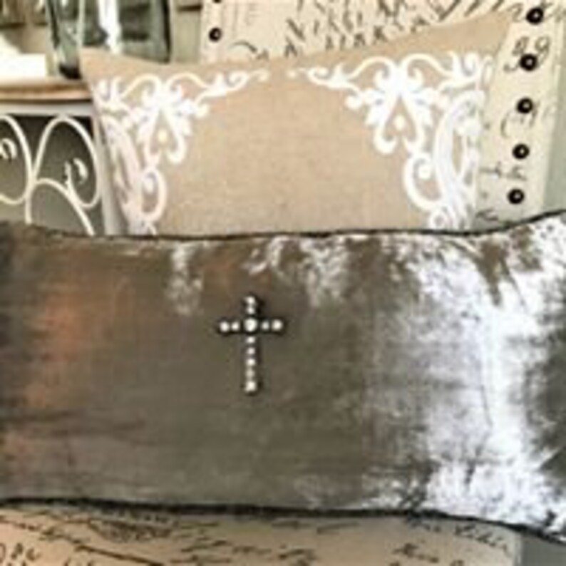 Grey pillow silver velvet pillowholiday pillow christmas Etsy
