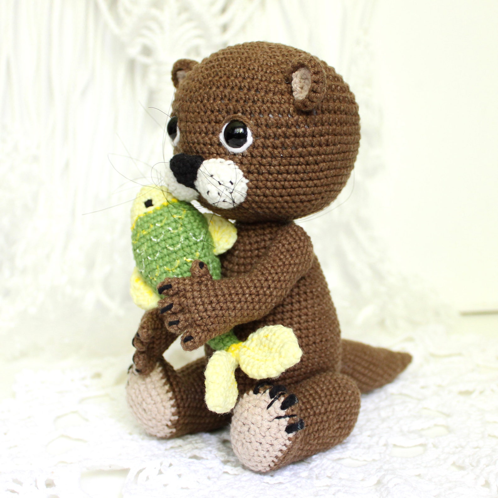 Otter crochet pattern Amigurumi otter pattern PDF in English | Etsy