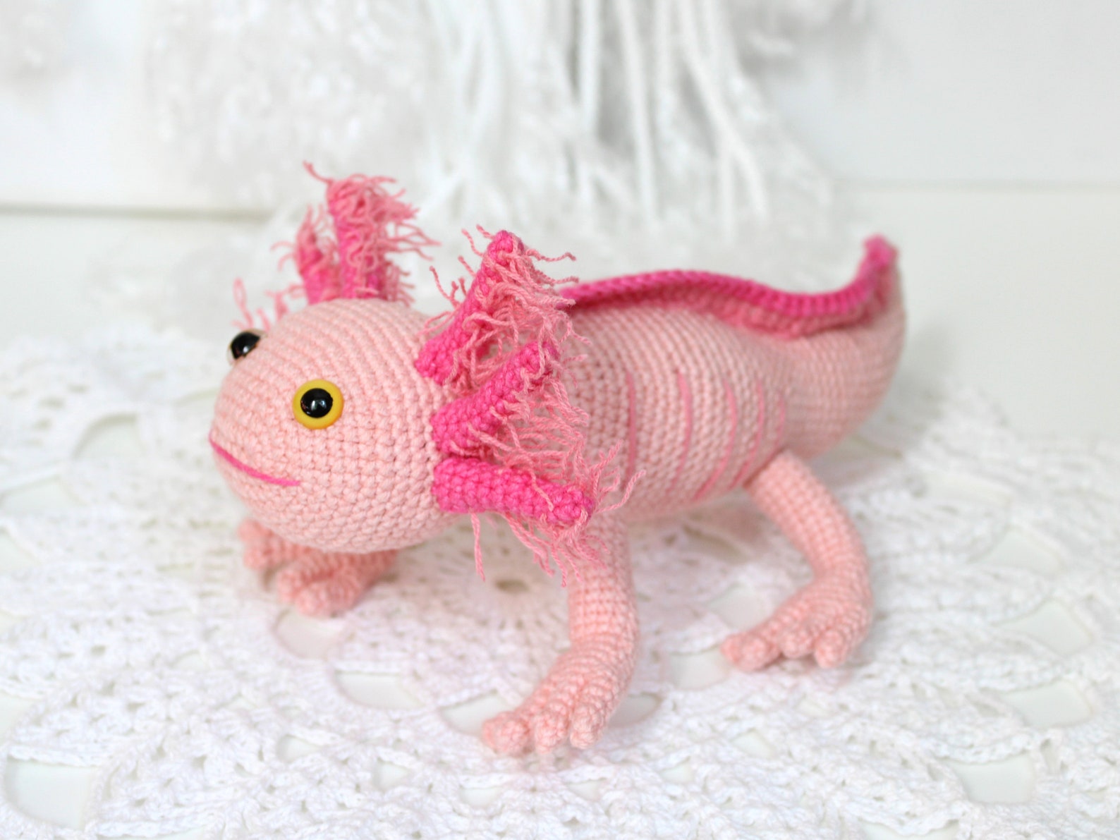 Axolotl Squishmallow Crochet Pattern