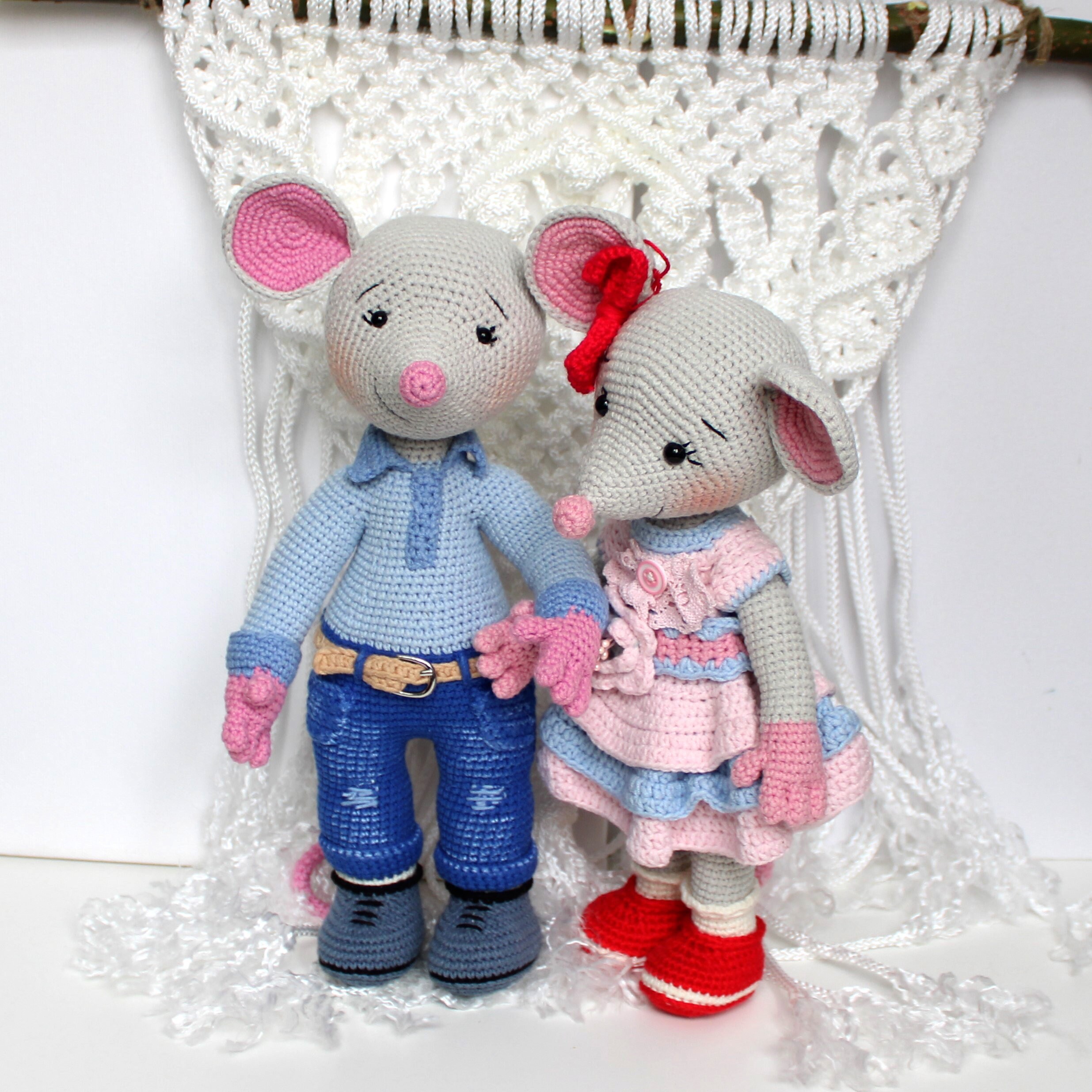 Mouse toy for kids Doll mouse for girl Amigurumi stuffed Etsy