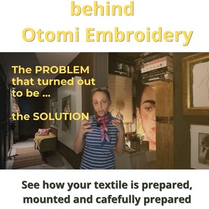 May include: A video thumbnail featuring the text Discover the story behind Otomi Embroidery, The PROBLEM that turned out to be the SOLUTION, and See how your textile is prepared, mounted and carefully prepared before it reaches its new home YouTube CasaLannaHa.