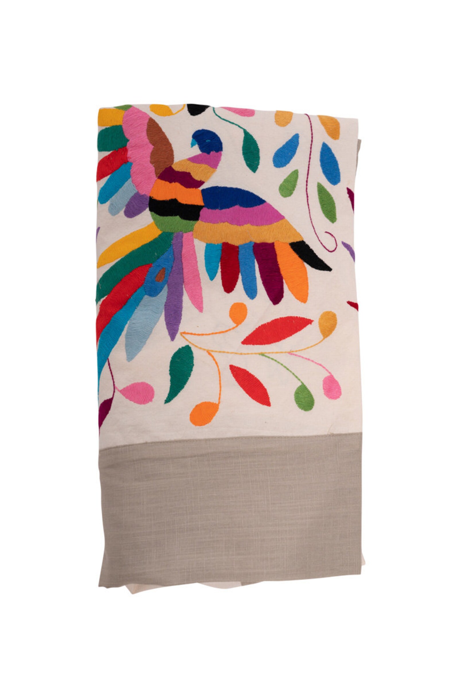 Hand Embroidered Otomi Tablecloth/bedspreads Etsy