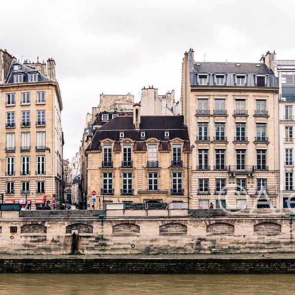 Paris Streets Photography Print, Paris Architecture Photography Print, Paris Panoramic