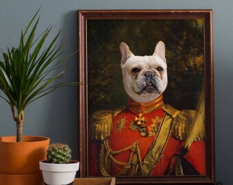 Custom dog portrait from photo,Royal dog portrait,Renaissance pet portrait,Custom Regal pet portrait,Dog art,Pet memorial,King queen pet T16