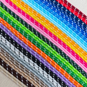 10 jardas (9,14 m) de paracord trançado de 3 mm, corda de poliéster colorida para confecção de joias, colares e pulseiras, cordão com padrão redondo, acessórios para artesanato DIY.