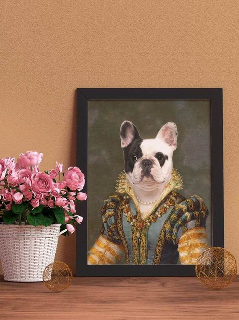 Custom Royal Cat Portrait Regal Pet Portrait Renaissance Pet Etsy