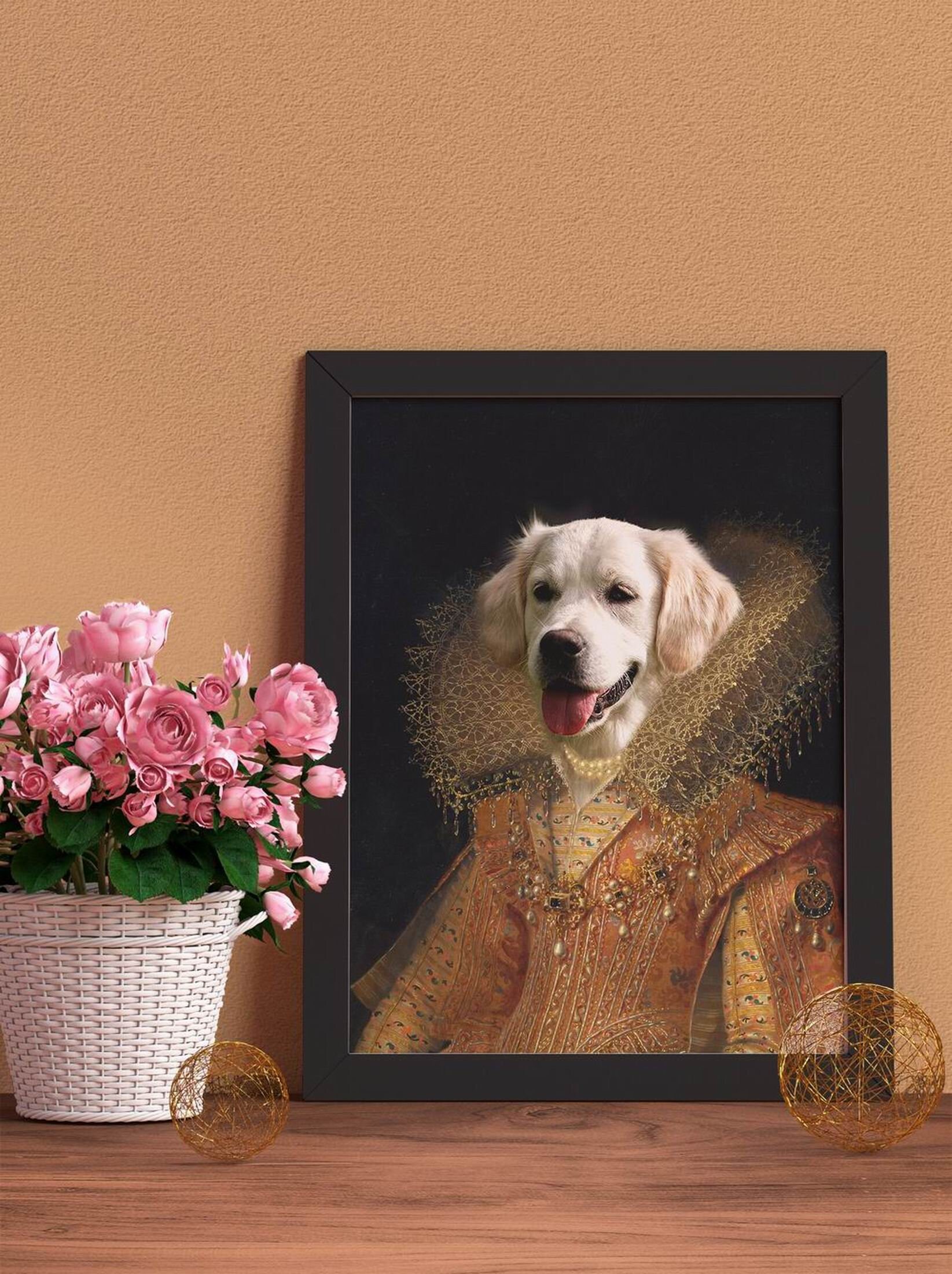 Custom Royal Dog Portrait Custom Pet Portrait Renaissance Etsy UK