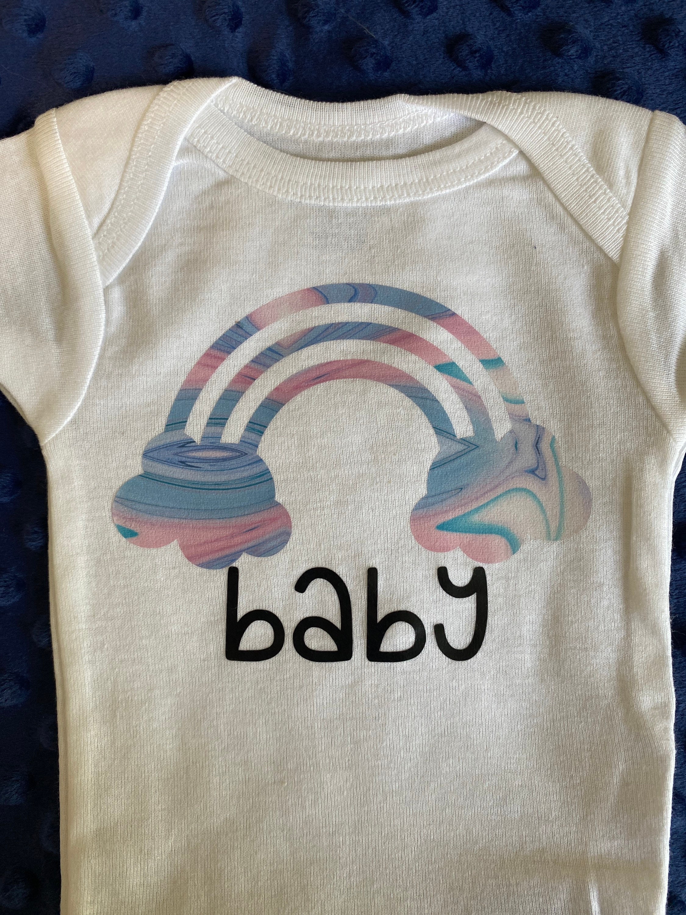 Rainbow Baby Onesie Etsy