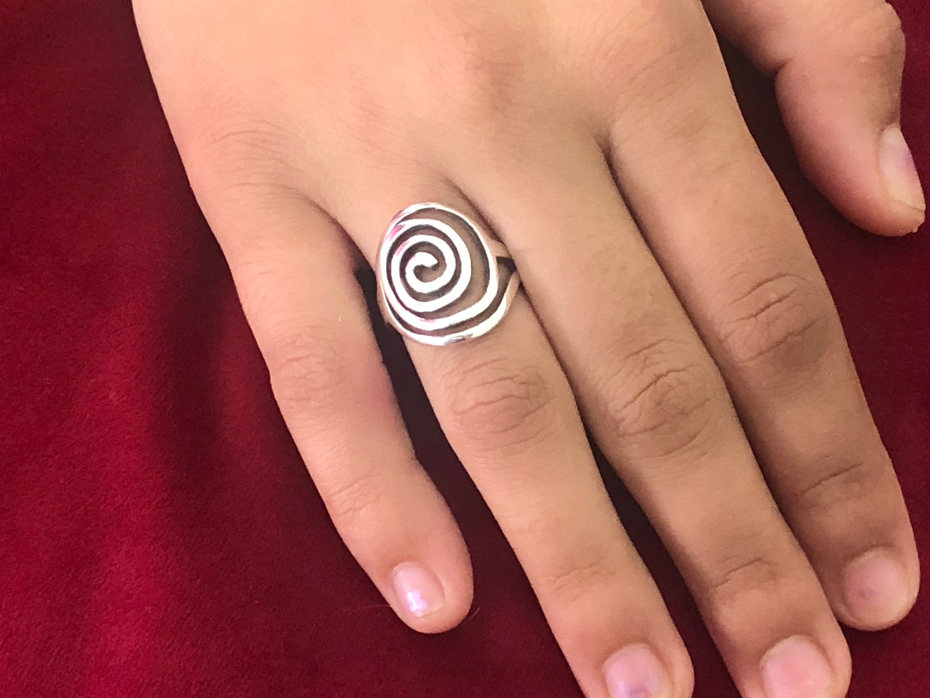 Möbius Silver Shell Shaped Ring • BuyArmenian Marketplace