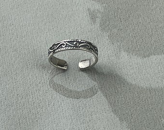 Adjustable Toe Ring - Sterling Silver Toe Ring