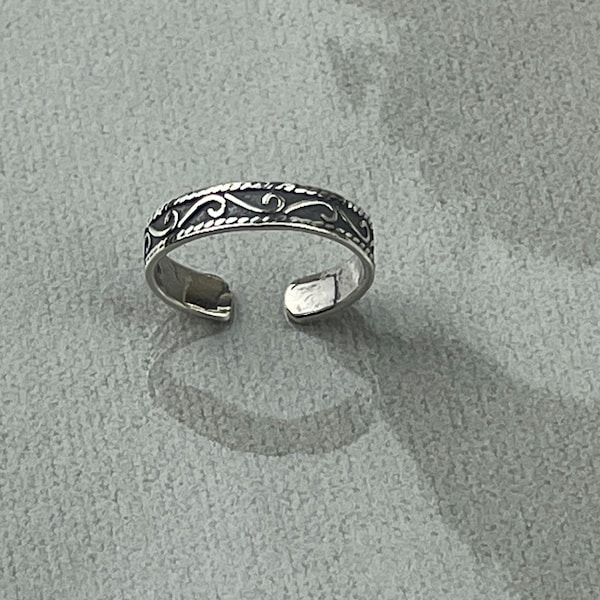 Adjustable Toe Ring - Sterling Silver Toe Ring