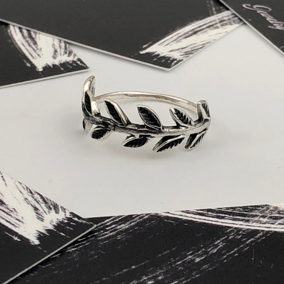 Women Ring Laurel Wreath Laurel Leaves Ring 100% Fine 925 Sterling Silver  Jewelry fit Female Wedding Jewelry - AliExpress
