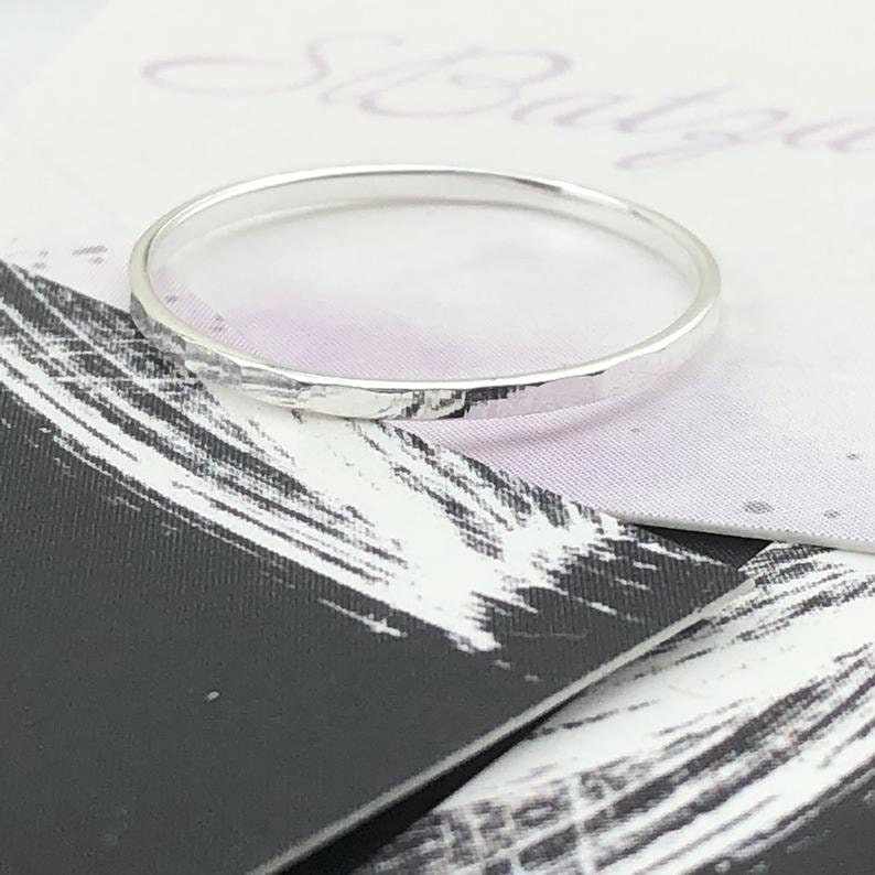 flat stack band \u2022 925 sterling silver ring \u2022 sterling silver band \u2022 minimalist band \u2022 minimalist ring \u2022 diamond cut band \u2022 rings for women
