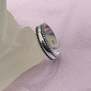 Sterling Silver Toe Ring Adjustable Toe Ring image 1