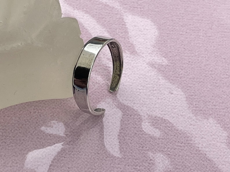 925 Sterling Silver Toe Ring Adjustable Toe Ring image 1