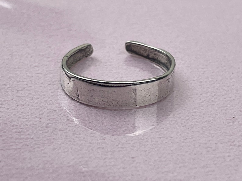 925 Sterling Silver Toe Ring Adjustable Toe Ring image 3