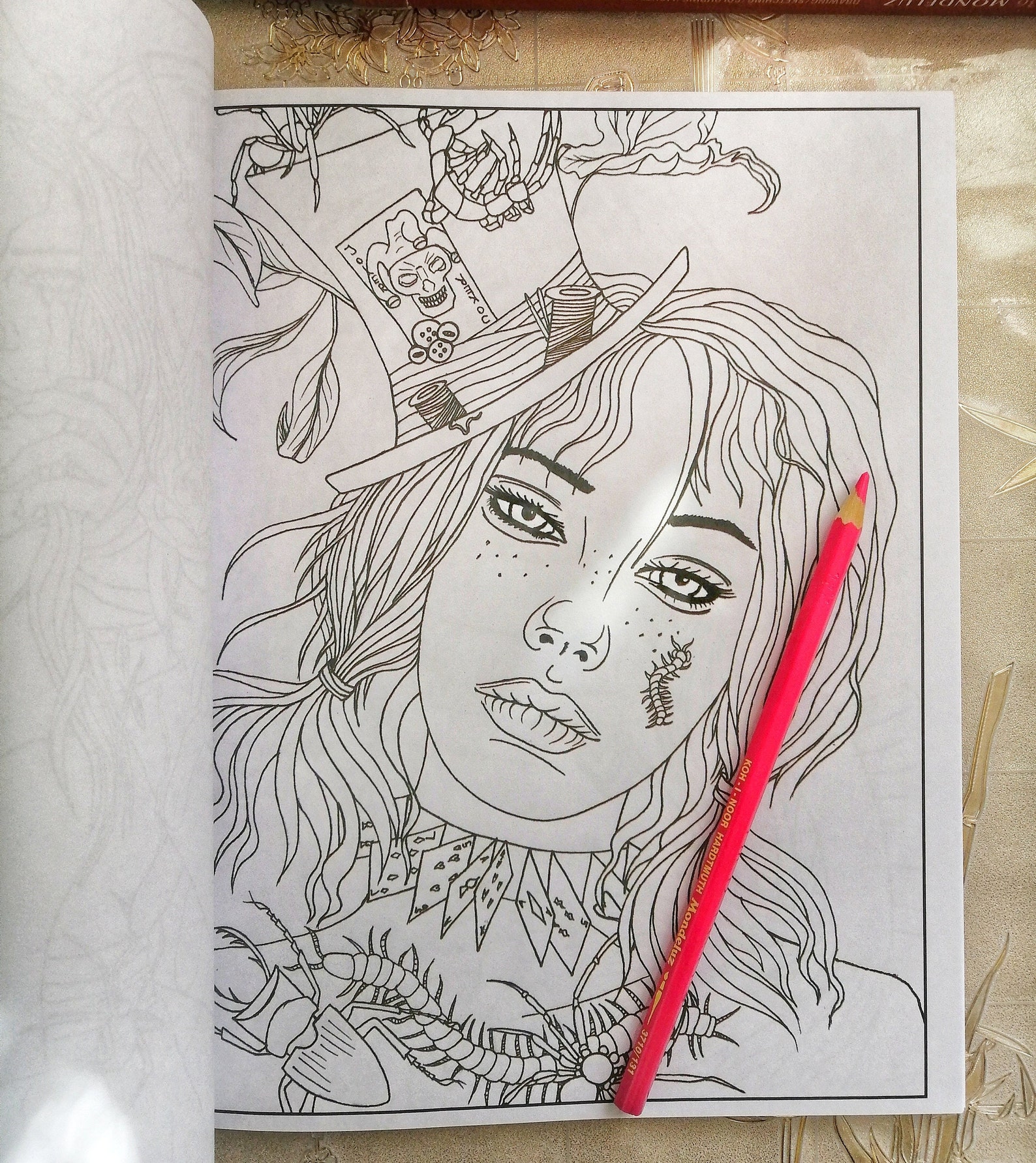 Alice in Wonderland Coloring Book for Adults Coloring | Etsy