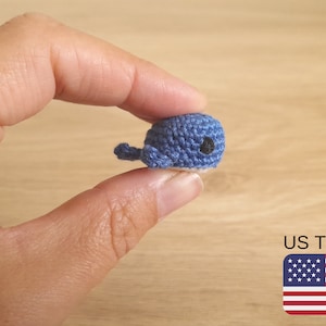 Crochet Mini Whale Pattern, Crochet Micro Whale Pattern, Crochet Pattern PDF Whale, INSTANT DOWNLOAD