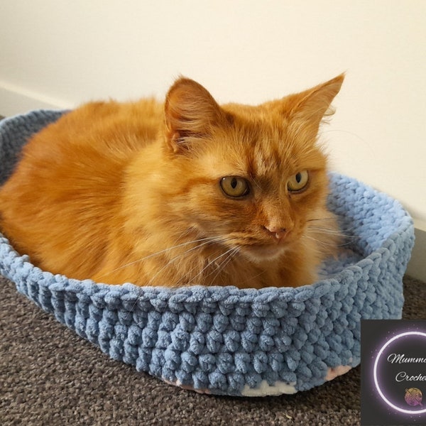 Crochet Cat Bed Pattern, Cat Bed Crochet Pattern, Crochet Cat Bed PDF Pattern, INSTANT DOWNLOAD