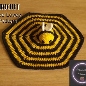 Crochet Bee Lovey Pattern, Crochet Lovey Bee, Crochet Bee Lovey PDF Pattern, INSTANT DOWNLOAD