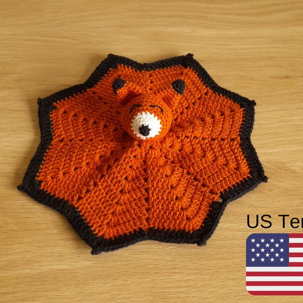 Crochet Pattern Fox Lovey, Crochet Fox Lovey PDF, Crochet Lovey Pattern Fox, INSTANT DOWNLOAD