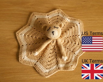 Crochet Pattern Bear Lovey, Crochet Bear Lovey, Crochet Bear Lovey PDF, INSTANT DOWNLOAD