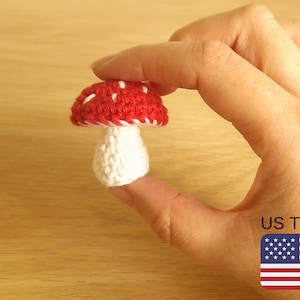 Crochet Mini Mushroom Pattern, Mushroom Crochet Pattern, Crochet Mushroom PDF Pattern, INSTANT DOWNLOAD
