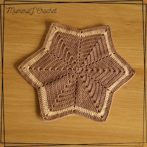 US Terms Crochet Star Lovey Blanket Pattern PDF | 6-Point Star Baby Security Blanket | Baby Shower Gift | Instant Download