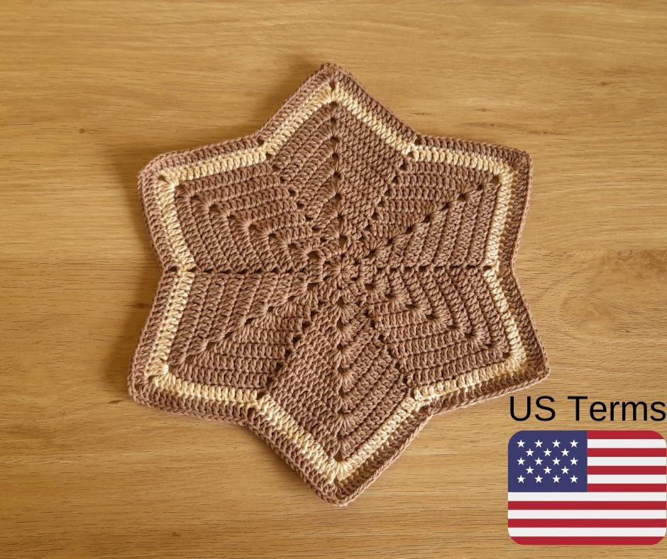 6 point star crochet blanket pattern sale