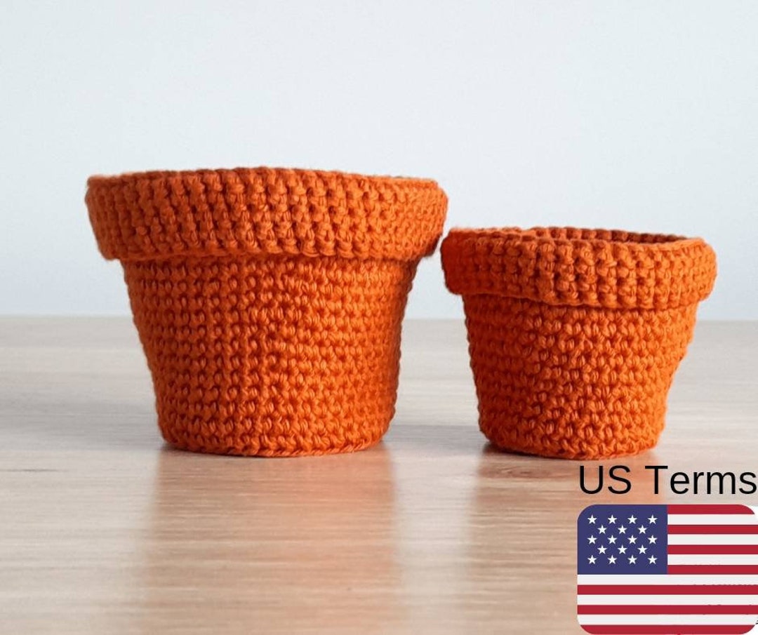 Crochet Bigger Terracotta Pot Crochet Pattern Terracotta Pot Etsy