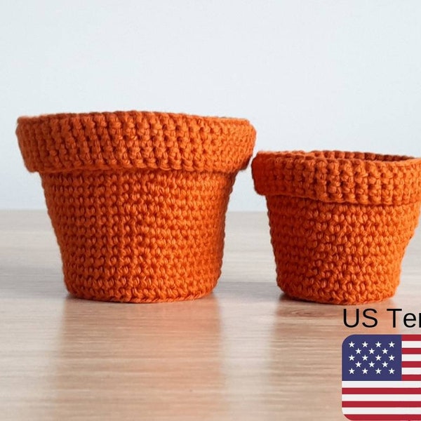 Crochet Bigger Terracotta Pot, Crochet Pattern Terracotta Pot, INSTANT DOWNLOAD