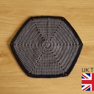 UK Terms Crochet Hexagon Lovey Blanket, Hexagon Lovey Blanket, Crochet Lovey Blanket Pattern, INSTANT DOWNLOAD