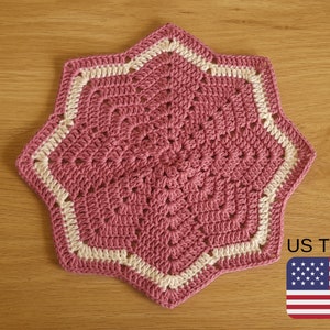 Crochet Star Lovey Blanket, 8 Pointed Star Lovey Blanket, Crochet Lovey Blanket Pattern, INSTANT DOWNLOAD