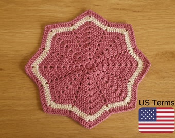 Crochet Star Lovey Blanket, 8 Pointed Star Lovey Blanket, Crochet Lovey Blanket Pattern, INSTANT DOWNLOAD