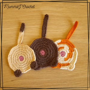 Crochet Cat Butt Coaster Pattern PDF | Funny Cat Lover Gift | Cute Mug Rug Crochet Pattern | Instant Download