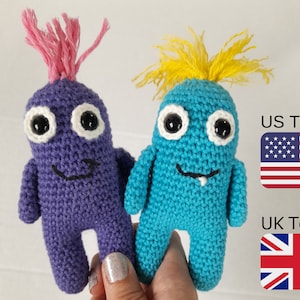 Crochet Worry Monster Pattern PDF, Crochet Worry Monster, Crochet Monster, INSTANT DOWNLOAD