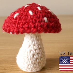 Crochet Mushroom Pattern, Mushroom Crochet Pattern, Crochet Mushroom PDF Pattern, INSTANT DOWNLOAD