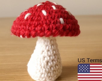 Crochet Mushroom Pattern, Mushroom Crochet Pattern, Crochet Mushroom PDF Pattern, INSTANT DOWNLOAD