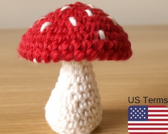 Crochet Mushroom Pattern PDF | Amigurumi Woodland Decor (Instant Download)