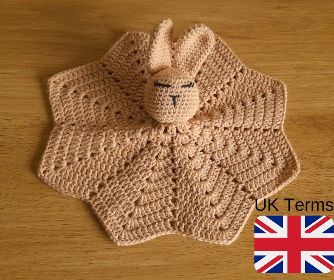 UK Crochet Pattern Bunny Lovey, Crochet Bunny Lovey, INSTANT DOWNLOAD ...