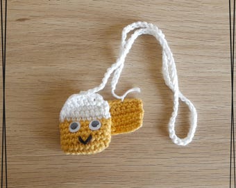 Patrón de marcapáginas de bolsita de té a crochet en PDF / Regalo para amantes del té (Descarga digital)