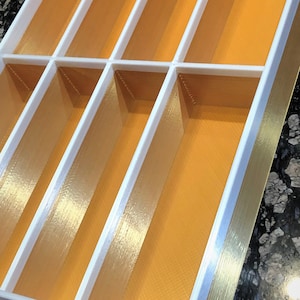 Custom Silverware  Drawer Organizer, 8 compartment organizer for silverware and utensils, 100% Custom organizers to your specifications.